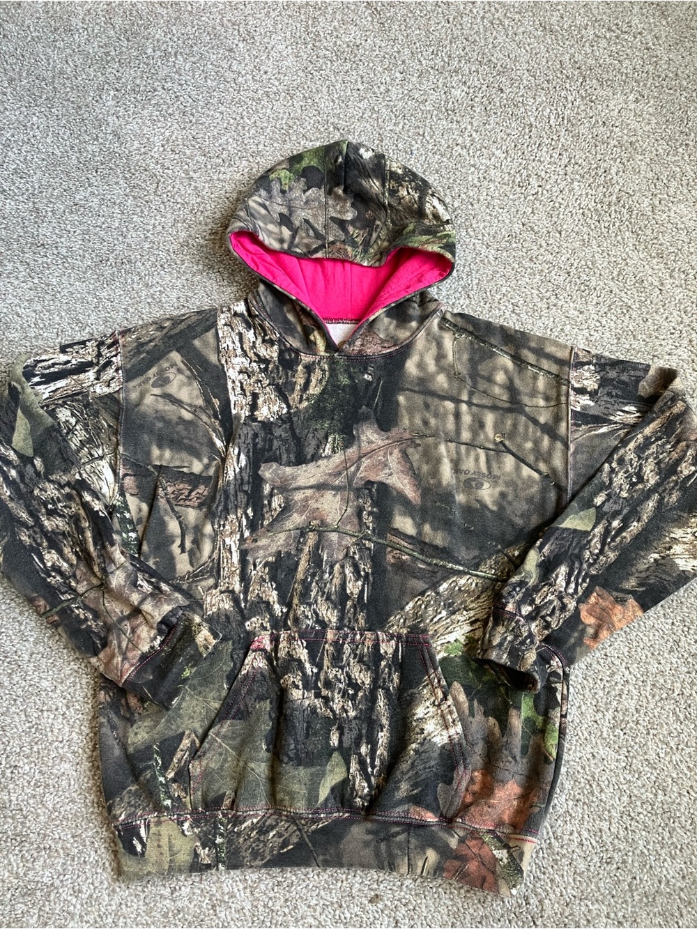 Mossy Oak Camo Hoodie Youth Large